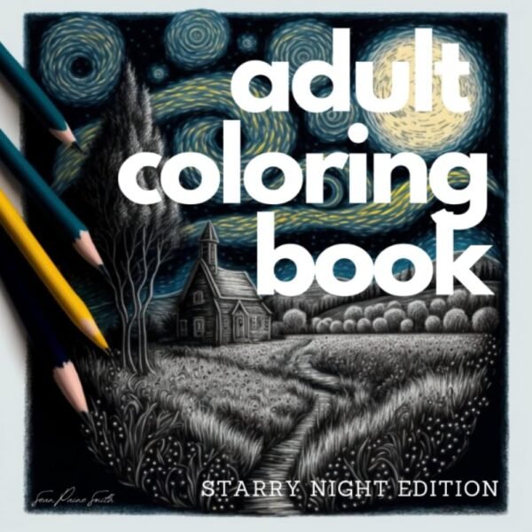 Adult Coloring Book Starry Night Edition Abstract Images