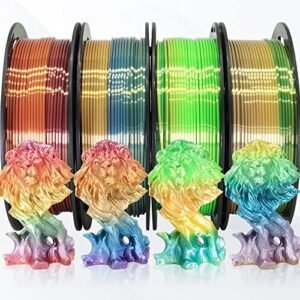 BBLIFE 175mm Silk Shiny 4 Types Rainbow Multi Colored Fast