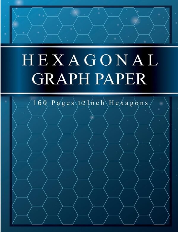 Hexagonal Graph Paper 160 Pages 12 Inch Hexagons