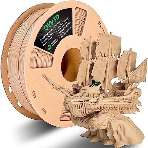 OVV3D Wood PLA Filament 175mm Wood 3D Printer Filament White