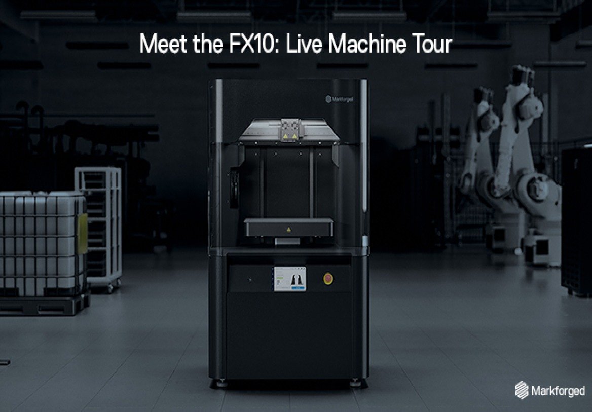 Markforged introduces the FX10 3D printer in a live machine guidance webinar