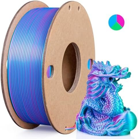3Dgenius Silk PLA 3D Printer Filament Triple Color Silk PLA