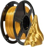 Flashforge 3D Printer Filament Silk PLA 1.75mm 1kg Spool-Dimensional Accuracy +/- 0.02mm (Gold)