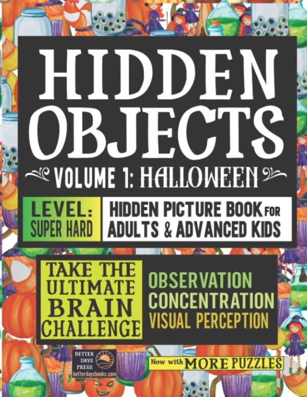 Hidden Objects Super Hard Hidden Picture Book for Adults Wheres