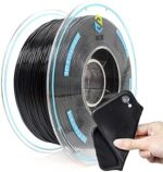 YOUSU Flexible TPU 3D Printer Filament， Black TPU Filament 1.75mm 1kg, Dimensional Accuracy +/- 0.03 mm, 95A Shore Hardness and Good Layer bonding Performance.
