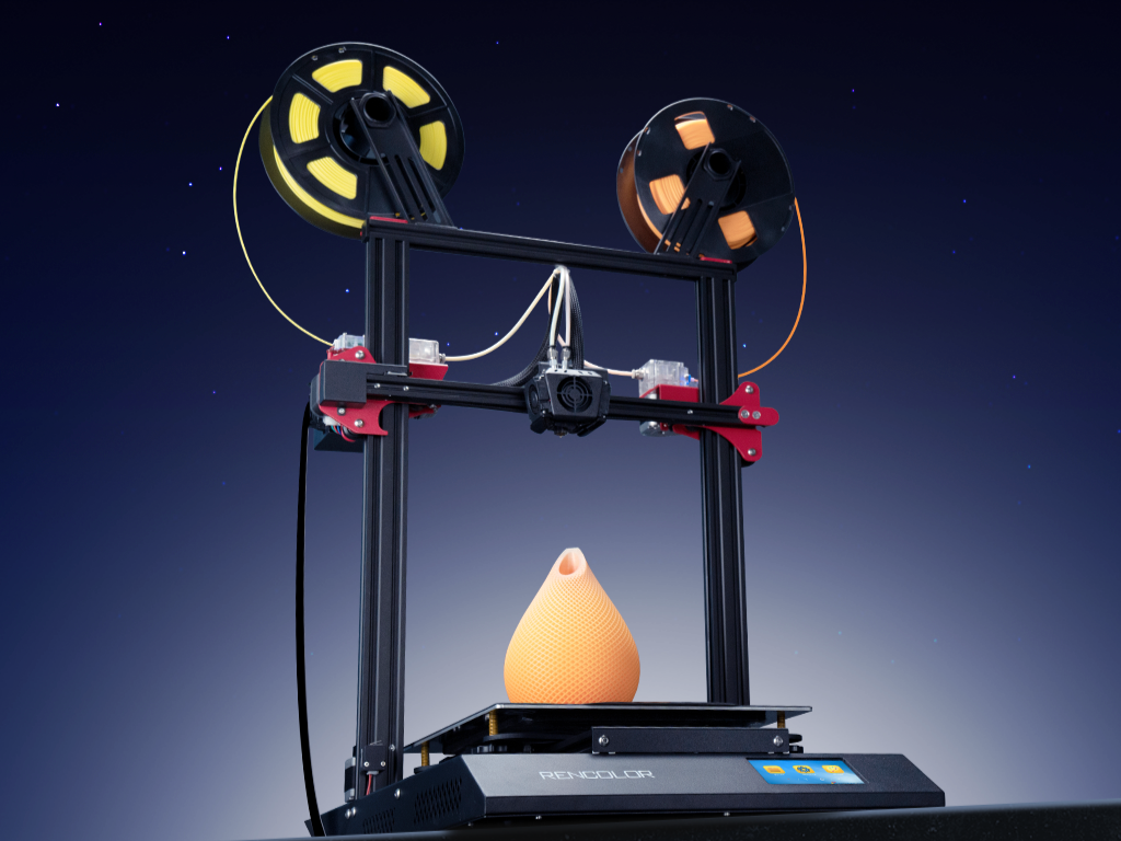 Rencolor: This 3D printer can print in multiple colors and also create gradients