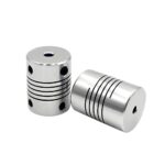 Shaft Coupling D19L25 5mm 6mm 6.35mm 8mm 10mm Aluminium Flexible Jaw Coupler for Stepper Motor of 3D Printer Parts 1Pcs (Size : 4mm x 8mm)