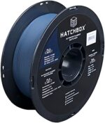 HATCHBOX Matte PLA 3D Printer Filament, Dimensional Accuracy +/- 0.03 mm, 1 kg Spool, 1.75 mm, Navy