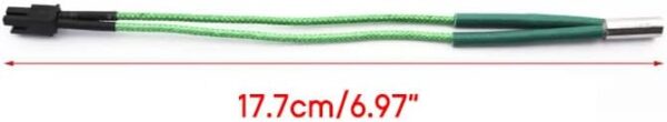 Jesscasday High Power Cartridge Heater 24V 65W/50W Φ6mm×15mm Heating Tube Rod for Voron 0.1/1.8/2.4 Series 3D Printers Green High Power Heating Tube Rod Φ6mm×15mm 24V 65W 3D Printer Accessories - Image 2