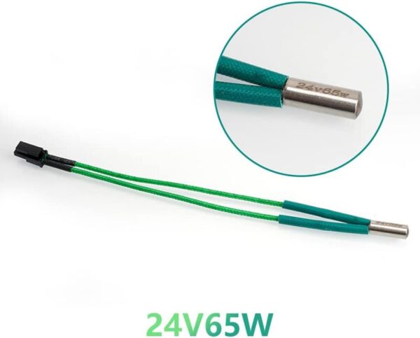 Jesscasday High Power Cartridge Heater 24V 65W/50W Φ6mm×15mm Heating Tube Rod for Voron 0.1/1.8/2.4 Series 3D Printers Green High Power Heating Tube Rod Φ6mm×15mm 24V 65W 3D Printer Accessories - Image 7