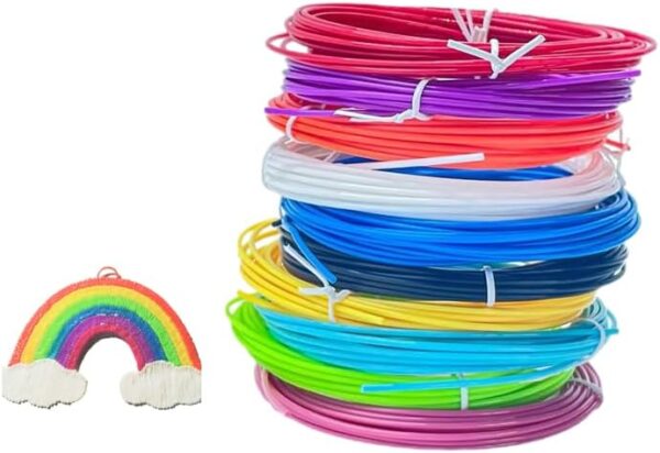 Sidawhope PLA 3D Pen Filament Refill Pack-Each Color 16 Feet 10 Colors 3D Printing Pen PLA Filament 1.75mm160 Feet 3D Pen 3D Printer PLA Sample Pack Compatible with SCRIB3D P1 MYNT3D Printing Pens - Image 2