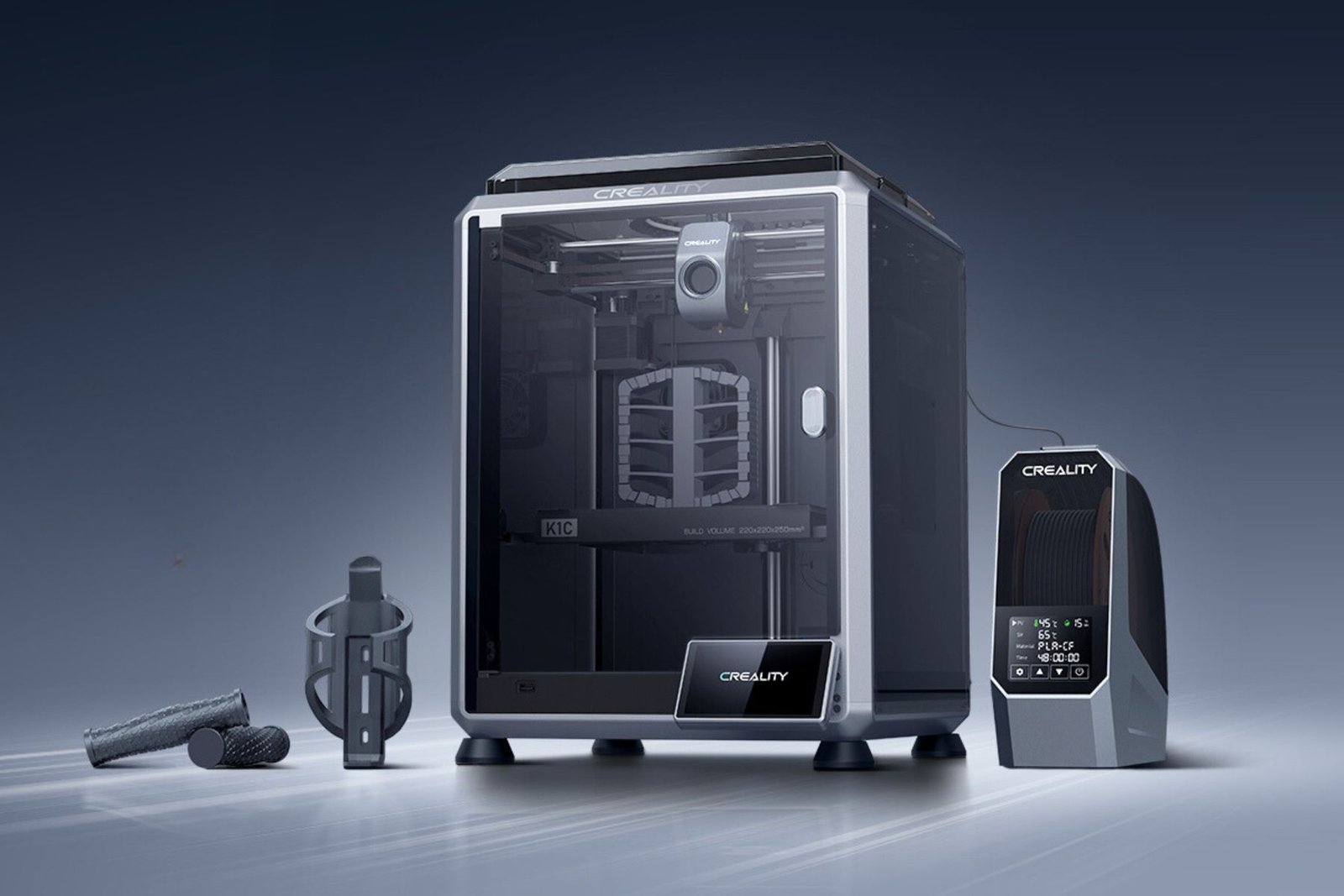 Creality K1C 3D printer announced with carbon fiber filament support and air purifier