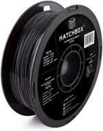 HATCHBOX PETG 3D Printer Filament, Dimensional Accuracy +/- 0.03 mm, 1 kg Spool, 1.75 mm, Black