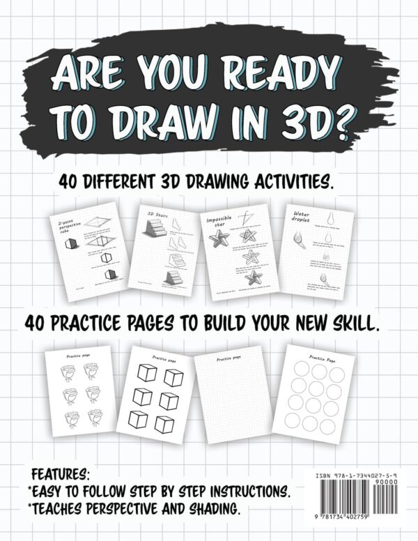 The Ultimate How to Draw 3D Activity Book: Create Amazing 3D Drawings with Shading and Perspective (The Ultimate How to Draw books) - Image 2