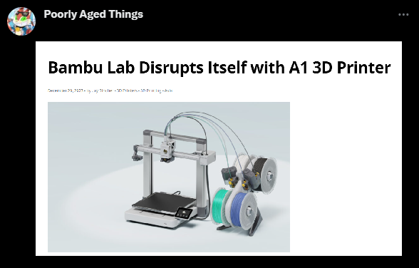 Bambu Lab Announces A1 3D Printer Recall – 3DPrint.com
