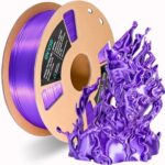 OVV3D Silk PLA Filament 1.75mm, Upgrade Purple PLA Filament 3D Printer Filament, Silk Purple 3D Printing Filament, 3D Filament 1.75 +/- 0.02mm, Silk 1.75 PLA Filament for 3D Printer and 3D Pen, 1kg