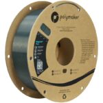 Polymaker Silk PLA Filament 1.75mm, Gunmetal Grey PLA 3D Printer Filament Silk 1kg - PolyLite 1.75mm PLA Filament Silk Gunmetal Grey Filament 1.75mm Shiny PLA 3D Filaments