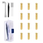 0.4mm Brass Nozzles 12pcs, 3D Printer 1.75mm Filament Hot End Nozzles for Anycubic Kobra 3 / Kobra 3 Combo/Kobra S1 / Kobra S1 Combo 3D Printer