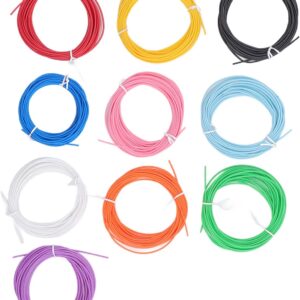10 Color 3D Pen PCL Filament Refill, PCL Healthier Reshapeable 3D Pen Filament, No Clogging 5 Meters 3D Doodler Pen Refills, for Printing Pen