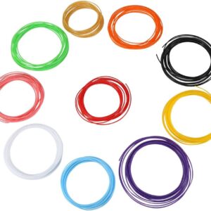 10 Colors 5M / Roll 3D Printer Pen Filament Abs 3D Doodler Pen Refills Pla 1.75Mm Plastic Consumables Material Unleash Your Creativity 3D Pen for Kids (ABS)
