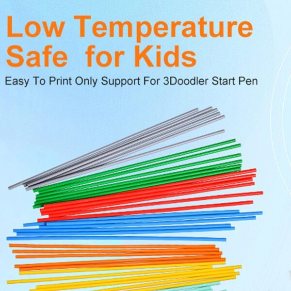 110 Pieces 22 Colors 3D Pen Filament Refills 3D Doodler Pen Refills 2.5mm Printing Pens Refills Low Temperature Colorful Drawing Pen Refill Filament Bundle for Kids - Image 2