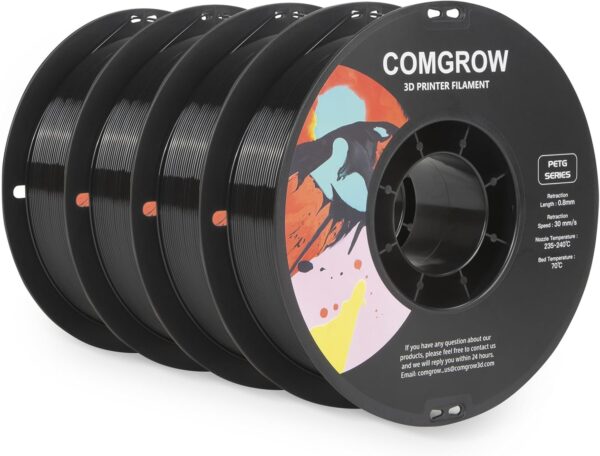 Comgrow Creality K1C 3D Printer and Comgrow PETG 3D Printer Filament 1.75mm, High Precision and Tough 3D Printer Filament 4kg - Image 7