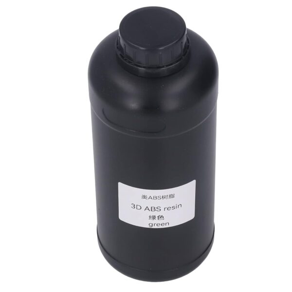 ABS Like Resin, 1000ml 3D Printer ABS Resin, 405nm Photopolymer UV-Curing Resin with Low Shrinkage High Toughness for DLP LCD 3D Printer(Green) - Image 3
