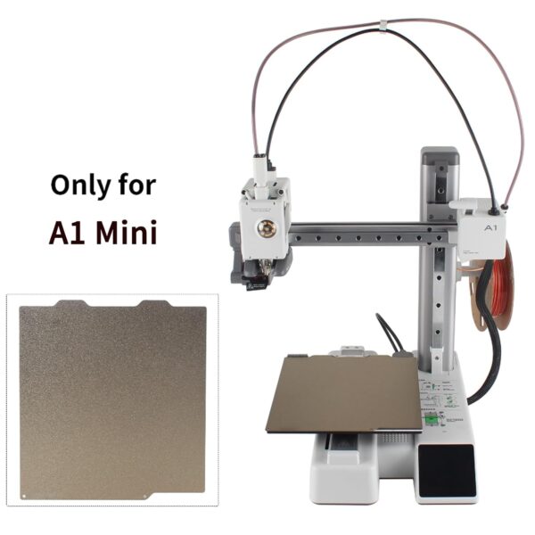 3D Printer Platform A1 Mini PEI Powder Coating Stainless Steel Plate 184 x 184 mm Gold: Dual Texture PEI Spring Steel Plate Strong Adhesion and Easy Prints Release BCZAMD - Image 7