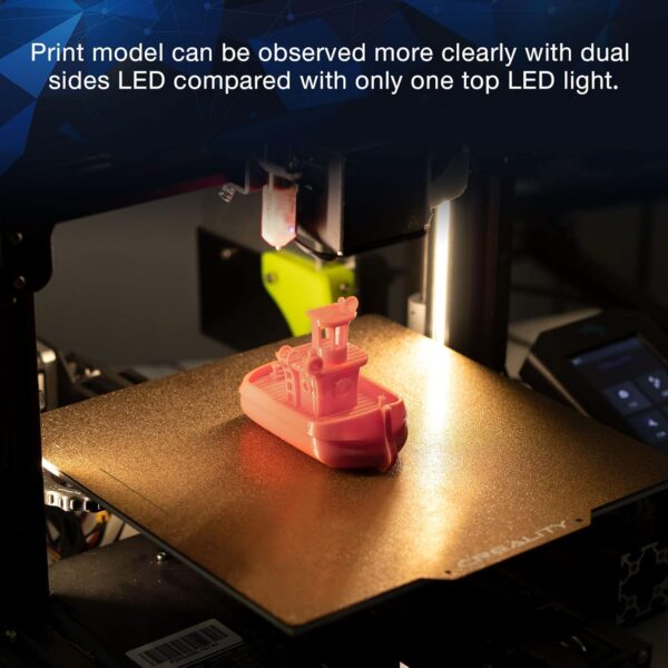 UniTak3D Ender 3 3D Printer LED Light 24V 7.5W Dual Sides Embedded Light Bar Strip Upgrades for Ender 3 V2, Ender 3 Pro,Ender 3 S1,CR6SE, Voxlab Aquila-2020 Profile - Image 5