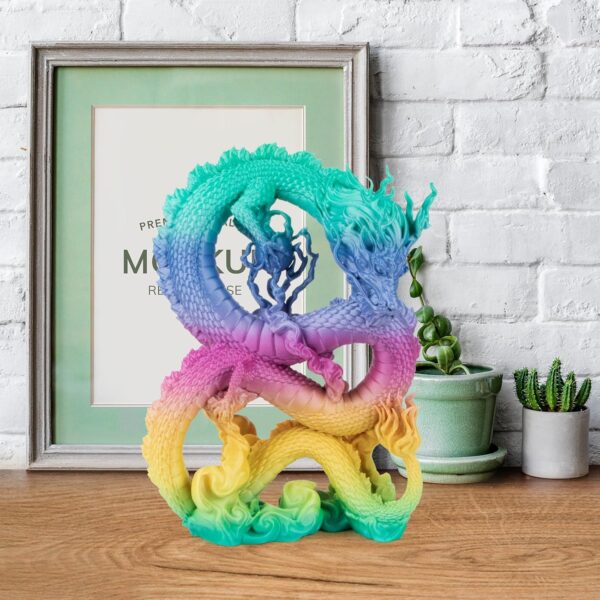 IEMAI Rainbow PLA Filament 1.75mm, Fast Color Changing Gradient, High-Speed 3D Printer Filament Up to 600mm/s, 1kg Spool for Artistic Creations & Home Decor - Image 6