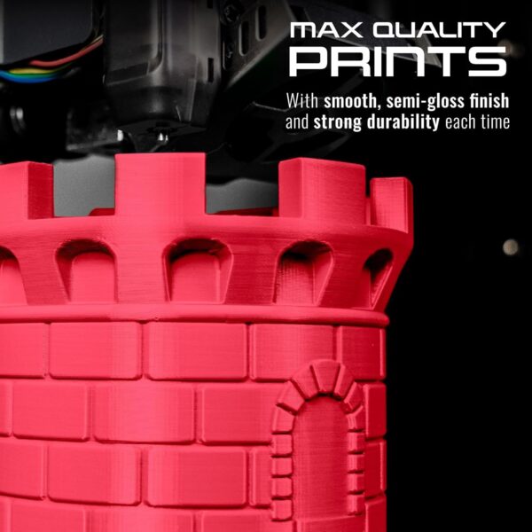 HATCHBOX PLA MAX Pink 3D Printer Filament Made in The USA, 1.75mm Diameter 1 KG Spool, USA Made 3D Printing Filament - Image 5