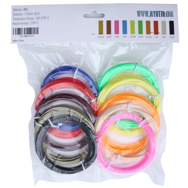 MYNT3D Professional Printing 3D Pen with OLED Display Bundle with 10 Color 3m Each ABS 3D Pen Filament Refill Pack - Image 6
