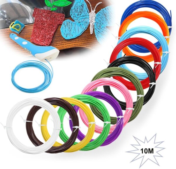 Diameter 1.75mm PLA 3D Pen Filament Refills - compatibles with Most 3D Pens/Printers, Non-Toxic, Environmentally Friendly, Vibrant Colors - Purple, 2 Rolls - Image 3