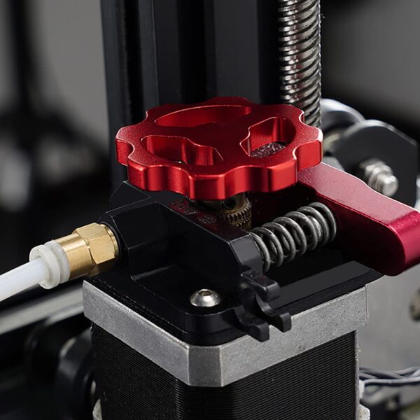 3D Aluminum Extruder Hand Twist Nut Aluminum Extruder Knob Hand Twist Nut Screw Upgrade for Printer 3D Ender, Red - Image 5