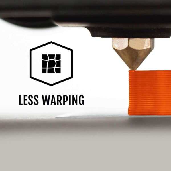 HATCHBOX PLA 3D Printer Filament, Dimensional Accuracy +/- 0.03 mm, 1 kg Spool, 1.75 mm, Transparent Orange - Image 5