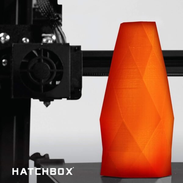 HATCHBOX PLA 3D Printer Filament, Dimensional Accuracy +/- 0.03 mm, 1 kg Spool, 1.75 mm, Transparent Orange - Image 7