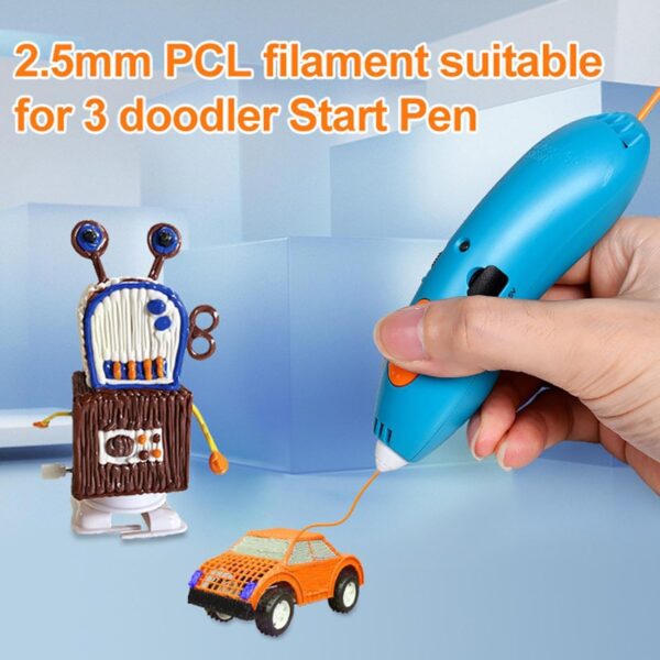 3D Pen Filament Refills PCL, 22 Colors 3D Pen Refills Packs 2.5MM, 110 Pieces 3D Doodler Pen Refills for 3Doodler Start 3D Pen, Smooth 3D Printing 3Doodler Refill Packs, for Kids & Adults - Image 5