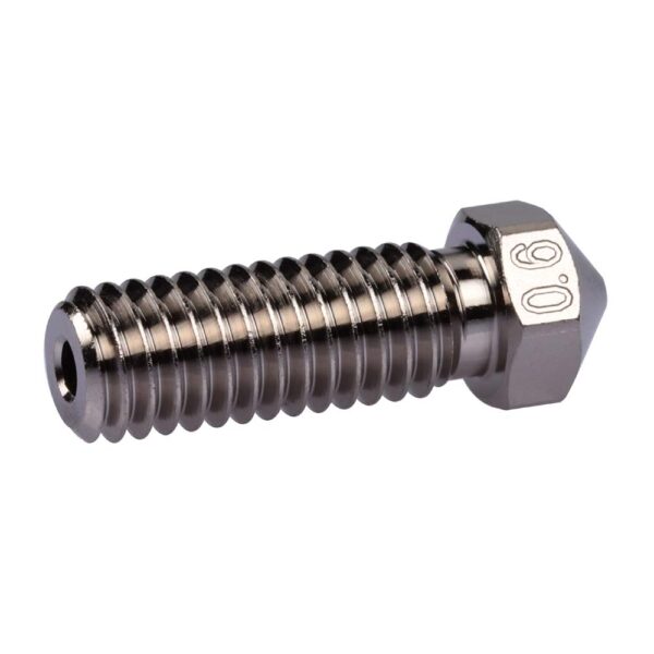 Long M6 Thread Plated Copper Nozzle 0.6 Non-Stick High Performance Compatible with Sidewinder X1 X2 Volcano Heater Block hotend 3D Printer PEI PEEK Carbon Fiber (0.6mm) - Image 3