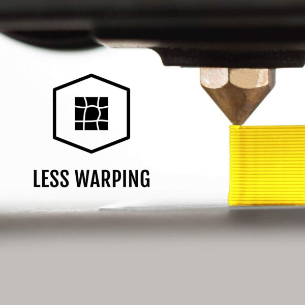 HATCHBOX ABS 3D Printer Filament, Dimensional Accuracy +/- 0.05 mm, 1 kg Spool, 3.00 mm, Yellow - Image 5