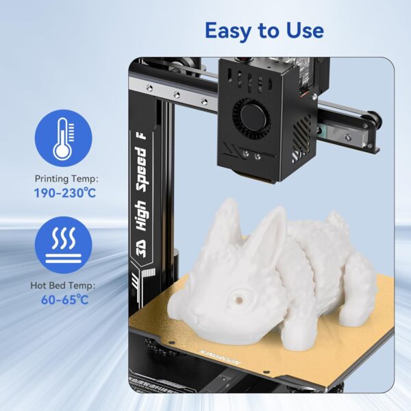 Kingroon PLA Filament 1.75mm 3D Printer Filament White Pla Filament 1kg Filament Dimensional Accuracy +/- 0.02mm, Fit Most FDM Printer - Image 5