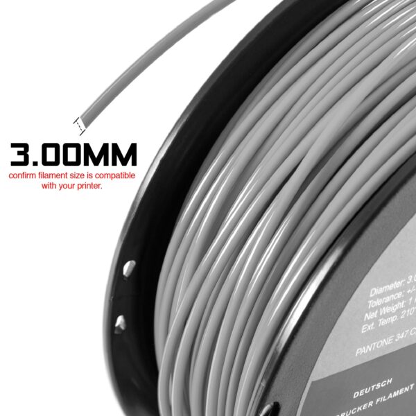 HATCHBOX ABS 3D Printer Filament, Dimensional Accuracy +/- 0.05 mm, 1 kg Spool, 3.00 mm, Gold - Image 3