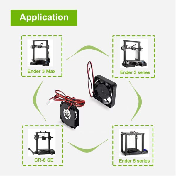 4010 DC 24V Extruder Hot End Fan and DC 24V Turbo Fan for Ender 3 Ender 3 Pro 3D Printer - Image 6