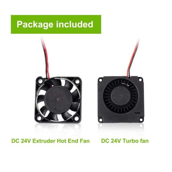 4010 DC 24V Extruder Hot End Fan and DC 24V Turbo Fan for Ender 3 Ender 3 Pro 3D Printer - Image 7
