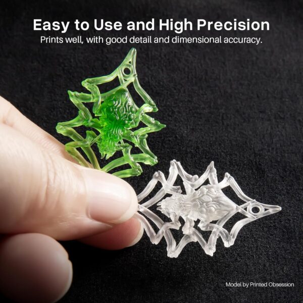 ELEGOO ABS-Like Plant-Based 3D Printer Resin with Low Odor and High Precision, 405nm UV Curing Resin for Mars Saturn Jupiter MSLA DLP LCD 3D Printing - Grey 2000g - Image 6