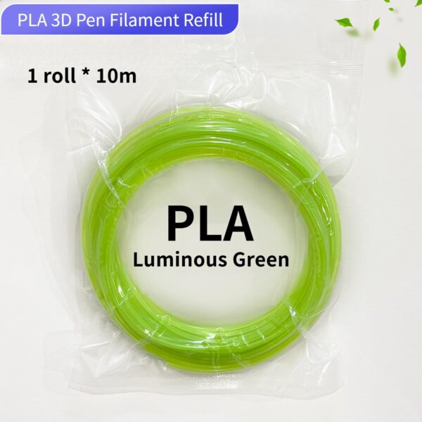 6 Colors 1.75mm Luminous PLA 3D Pen Filament Refill, Each Color 10M, Total 60m, Glow in The Dark, Widely Support for All 1.75mm 3D Printer/3D Pen on Market - Image 8
