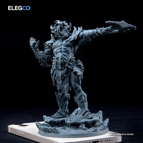 ELEGOO Upgraded 8K Standard Photopolymer 3D Printer Resin 405nm UV-Curing Resin Best for 8K/12K/14K Saturn MSLA DLP LCD 3D Printing Space Grey 1000G - Image 6