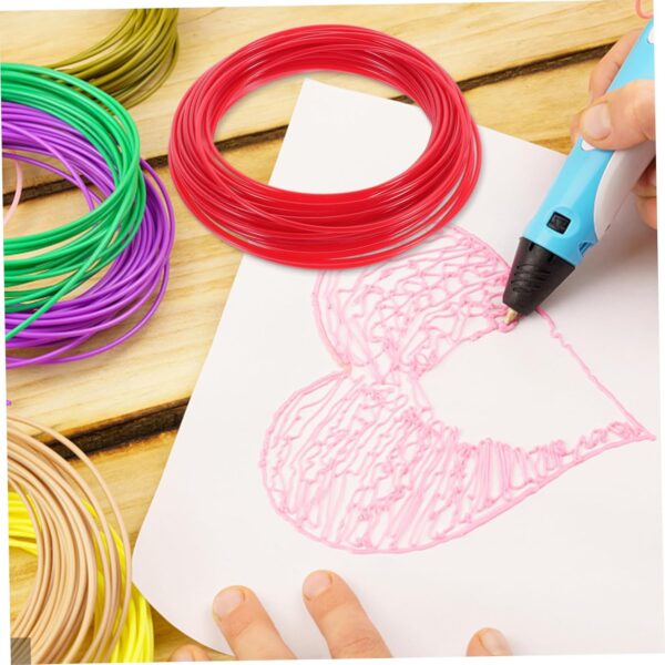 ABOOFAN 10 Abs Pen Filament Refills Random Color Variety for Printing Pens Compatible with All Standard Printers for Drawing Objects Random Color - Image 8