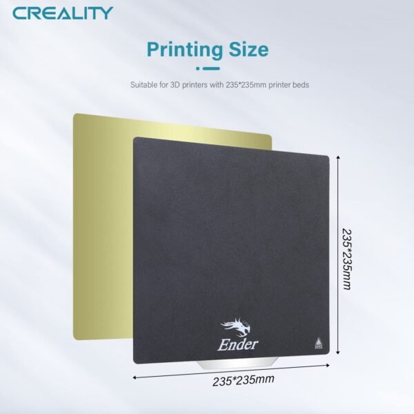 Creality Official Ender 3 Build Plate, 235x235mm Double-Sided Magnetic Bed Plate Smooth+Textured Surface Flexible Removable Printing Platform for Ender 3/3 V2/3 Pro/3 S1/3 S1 Pro/5/5S/5 Pro - Image 5