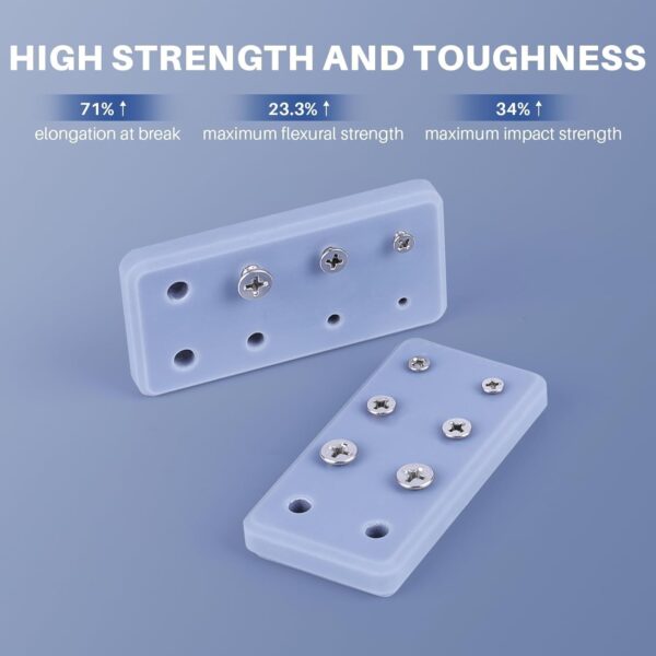 ELEGOO ABS-Like 3D Printer Resin 3.0, 405nm UV Curing Photopolymer Resina for Mars Saturn Jupiter MSLA DLP LCD Impresora with High Strength and Toughness, Low Viscosity, Grey 2000g - Image 5