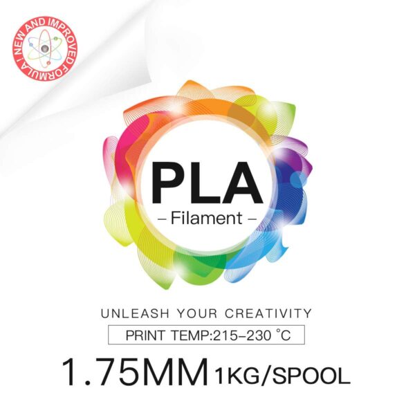 INLAND PLA Filament 1.75mm - White PLA 3D Printer Filament, Dimensional Accuracy +/- 0.03mm - 1kg Cardboard Spool (2.2 lbs) – FDM 3D Printing - Image 7